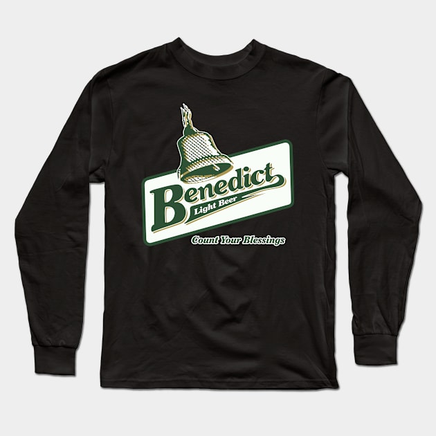 Benedict Light Beer Long Sleeve T-Shirt by MBK